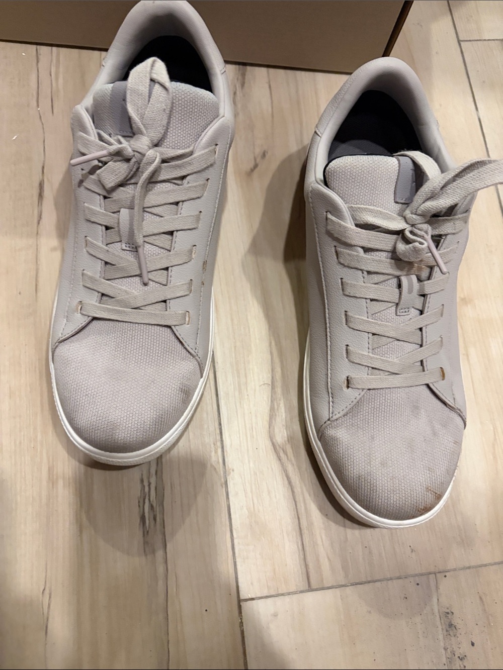 Vessi Women's Low-Top Sneakers in Light Gray (qurtite) size 9 waterproof